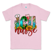 Bubblegum Pink christmas icu nurse Classic Tee - FaDigitalArtStudio