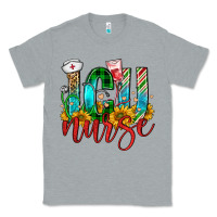 Heather Grey christmas icu nurse Classic Tee - FaDigitalArtStudio
