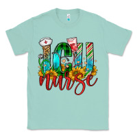 Seafoam christmas icu nurse Classic Tee - FaDigitalArtStudio
