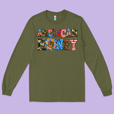 American Honey Long Sleeve Tee Designed By Adodesignshop