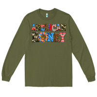 Army Green American honey Long Sleeve Tee - AdoDesignShop