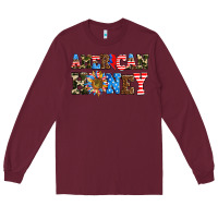 Burgundy American honey Long Sleeve Tee - AdoDesignShop