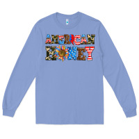 Colony Blue American honey Long Sleeve Tee - AdoDesignShop