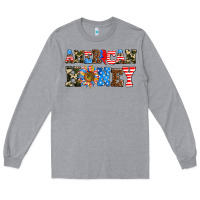 Heather Grey American honey Long Sleeve Tee - AdoDesignShop
