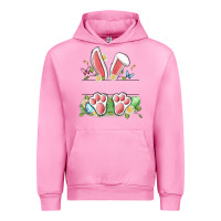 Fuchsia Pink easter bunny name frame Urban Hoodie - Artiststas