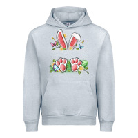 Heather Grey easter bunny name frame Urban Hoodie - Artiststas