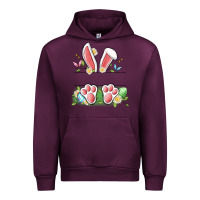 Mauve Wine easter bunny name frame Urban Hoodie - Artiststas