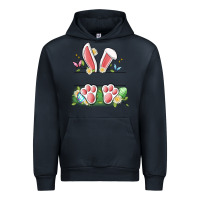 Navy easter bunny name frame Urban Hoodie - Artiststas