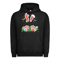 Pigment Black easter bunny name frame Urban Hoodie - Artiststas