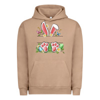 Pigment Burro easter bunny name frame Urban Hoodie - Artiststas