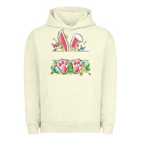 Pigment Pistachio easter bunny name frame Urban Hoodie - Artiststas