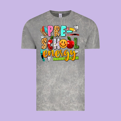 Pre School Energy Vintage Tee Designed By Texasbilliewilder