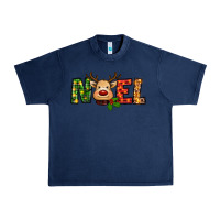 Navy reindeer noel christmas Urban Heavy Tee - RanaPortraitStore