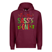 Burgundy im the sassy one Premium Hoodie - MaliasSmallBusiness