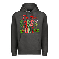Charcoal Heather im the sassy one Premium Hoodie - MaliasSmallBusiness