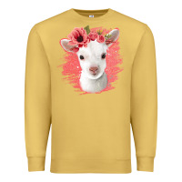 Antique Gold floral baby goat Premium Sweatshirt - Jasminsmagicworld