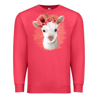 Cardinal floral baby goat Premium Sweatshirt - Jasminsmagicworld