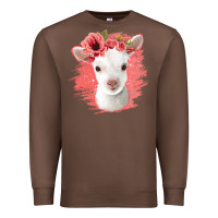 Chestnut floral baby goat Premium Sweatshirt - Jasminsmagicworld