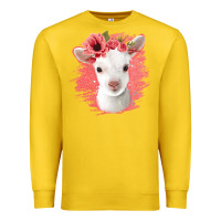Lemon floral baby goat Premium Sweatshirt - Jasminsmagicworld
