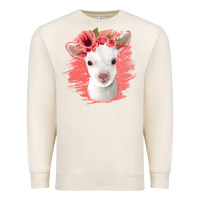 Sandshell floral baby goat Premium Sweatshirt - Jasminsmagicworld