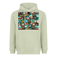Matcha western horseshoe sunflower brown cow Heavyweight Hoodie - BarkalooDesign