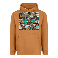 Meerkat western horseshoe sunflower brown cow Heavyweight Hoodie - BarkalooDesign