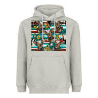 Western Horseshoe Sunflower Brown Cow Heavyweight Hoodie | Teevron