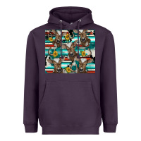 Plum western horseshoe sunflower brown cow Heavyweight Hoodie - BarkalooDesign