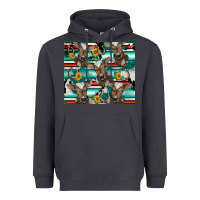 Smoke western horseshoe sunflower brown cow Heavyweight Hoodie - BarkalooDesign