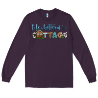 Plum life is better at the cottage Long Sleeve Tee - HRA Design Shop