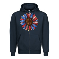 Navy usa flag camouflage sunflower Zipper Hoodie - JahusDesignShop