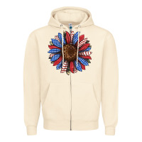 Sandshell usa flag camouflage sunflower Zipper Hoodie - JahusDesignShop