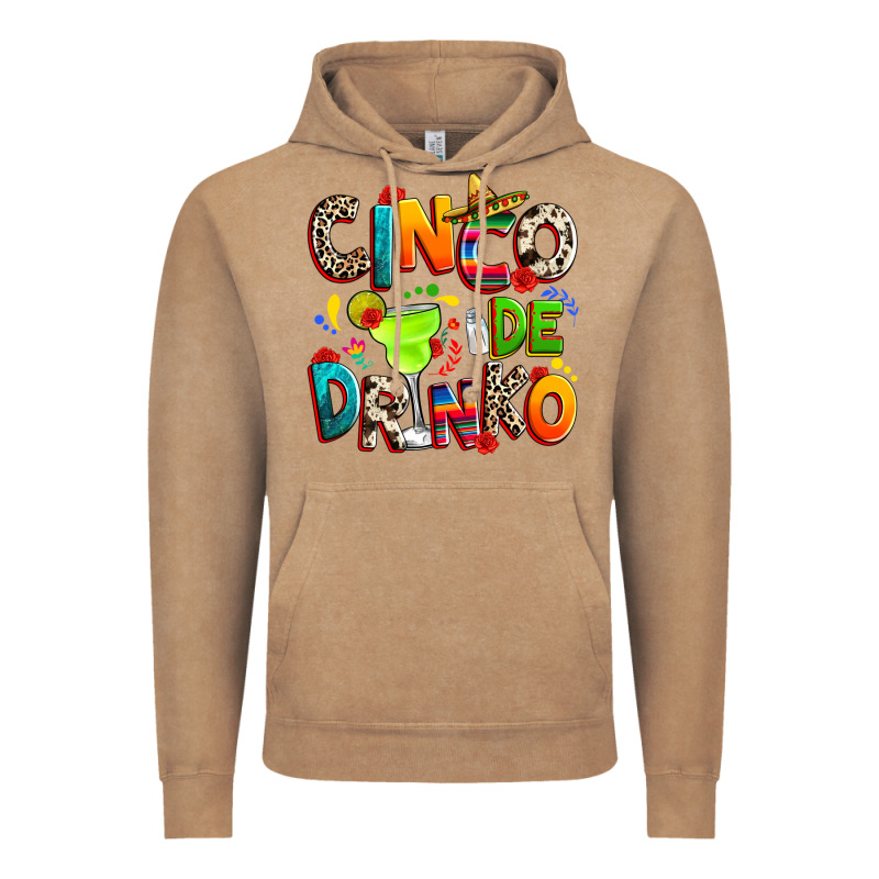Cinco De Drinko Vintage Hoodie by RanaPortraitStore | Teevron