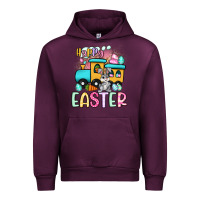 Mauve Wine happy easter train Urban Hoodie - Artiststas