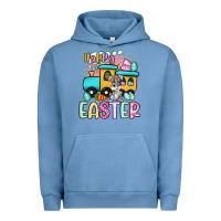 Pigment Pebble Blue happy easter train Urban Hoodie - Artiststas