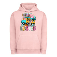 Pigment Salmon happy easter train Urban Hoodie - Artiststas