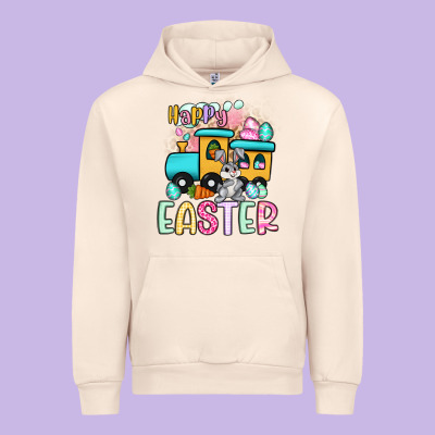 Happy Easter Train Urban Hoodie Designed By Artiststas