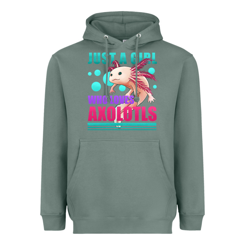 Just A Girl Who Loves Axolotls Heavyweight Hoodie by Jasminsmagicworld | Teevron
