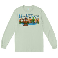 Matcha life is better at the cabin Long Sleeve Tee - HRA Design Shop