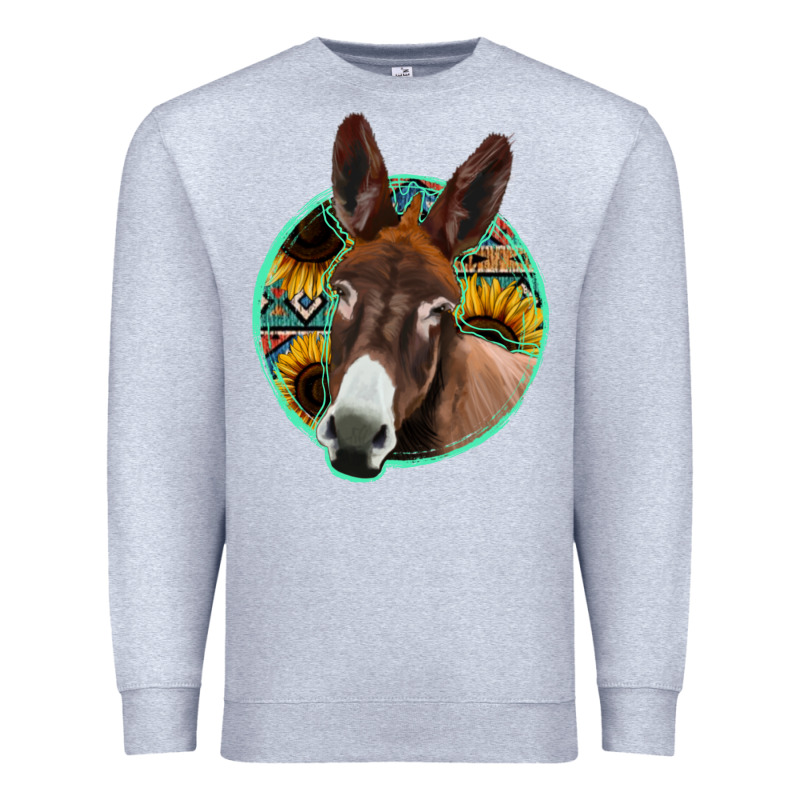Aztec Backsground Donkey Premium Sweatshirt by Jasminsmagicworld | Teevron