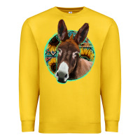 Lemon aztec backsground donkey Premium Sweatshirt - Jasminsmagicworld