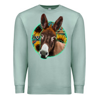 Seafoam aztec backsground donkey Premium Sweatshirt - Jasminsmagicworld