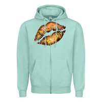 Seafoam Western Sunflower Lips Zipper Hoodie - Bettercallsaul