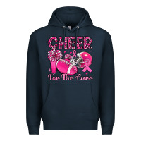 Navy cheer for the cure Premium Hoodie - MaliasSmallBusiness