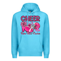 Ocean Blue cheer for the cure Premium Hoodie - MaliasSmallBusiness