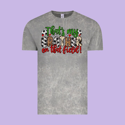 That S My Brother On That Field Vintage Tee Designed By Zillion Design Studio