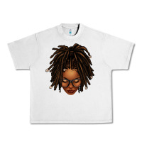 Afro Locs Messy Bun Urban Heavy Tee | Teevron