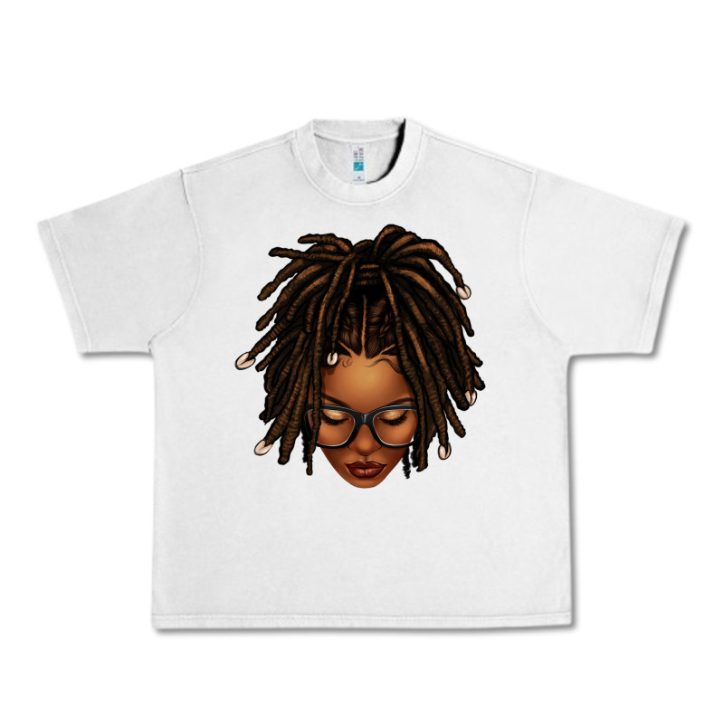 Afro Locs Messy Bun Urban Heavy Tee by texasbilliewilder | Teevron