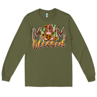 Army Green mom blessed Long Sleeve Tee - RacoonDesign