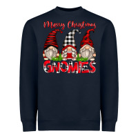 Navy merry christmas gnomies Heavyweight Sweatshirt - Zillion Design Studio